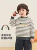 Roupas infantis Kaka Panda, moletom forrado com fleece para meninos, blusa de inverno quente infantil, roupas de inverno para meninas, roupas de bebê