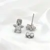 Arte de Cadena Decoración de Acero Estrella de Cinco Puntas Pendientes de Acero de Titanio Clavos para Hélice de Oreja Lujo Ligero Pendientes de Alta Gama con Forma de Estrella Pendientes Personalizados para Mujer