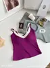 410 # Nuevo color popular de bloques de color, camisola de deseo puro de imitación de dos piezas con copas en el pecho, adecuada tanto para usar por fuera como por dentro, top estilo coreano de chica popular