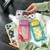 Capa de Celular Simples de Tela Cheia com Bolinhas para iPhone 17Promax Alta Transparência iPhone 16PM/15PM Feminina