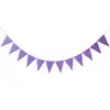 Bandeira de arranjo de aniversário padrão de onda bronzeadora padrão de onda Bandeira de arranjo de aniversário Bandeira de fundo de decoração de festa Adereços de fundo Bandeira triangular