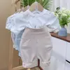 Pantalones de Algodón Puro para Bebé Estilo Otoño/Invierno con Fondo Ancho Transpirables Cómodos Manga Larga Separado 36003 Conjunto de Ropa Interior Separada para Bebés