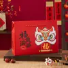 2026 Caja de Regalo Roja de Año Nuevo Festival de Primavera Portátil Caja de Embalaje para Productos de Año Nuevo Caja de Regalo de Especialidad Local Caja Vacía Venta al por Mayor