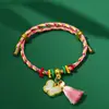 2025 Nuevo Festival del Bote del Dragón Pulsera de Cuerda Colorida Tejida a Mano Regalo Pulsera para Niños Pulsera de Buena Suerte para Adultos Ajustable