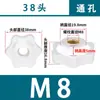 Manípulo Hexagonal Flor de Ameixa Porca M5-M10 Polegada Cabeça Plástica através de Furo Cego Equipamento Industrial Ajuste e Fixação Atacado