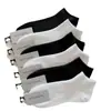 Meias Zhuji para Homens e Mulheres, Estilo Fino de Verão, Absorventes de Suor, Respiráveis, Resistentes a Odores, Meias Curtas, Preto e Branco, Meias Invisíveis Simples para Estudantes
