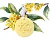 Rodajas de Cera Aromaterapéuticas de Origen Vegetal con Diseño en Relieve de Osmanthus, Adornos Colgantes para Fragancia del Hogar, Aroma de Larga Duración, Coloridos Accesorios para Regalo