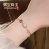 Estilo Popular do TikTok: Elegante Pulseira em Formato de Cintura Totalmente Cravejada, Bracelete Romano de Aço Titânio, Galvanizado a Ouro 18K, Não Desbota, Sensação de Alto Padrão