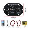Venda quente transfronteiriça 12v24v220v subwoofer de carro bluetooth áudio externo placa amplificadora de potência alto-falante microfone duplo