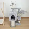 Suministros para Mascotas Gris Marco de Escalada para Gatos de Múltiples Niveles Cama para Gatos Tabla Rascadora para Gatos Pegatina de Pared de Escalada para Gatos Integrada Sofá Resistente al Desgaste