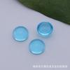 3mm-12mm Fondo Plano Redondo Vidrio Liso Piedra Preciosa Piedra Suelta Venta al por Mayor Color Blanco Vidrio Coloreado Piedra Suelta Accesorios para Joyería