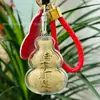 Llavero Atractor de Riqueza de Oro Puro 999, Colgante Dorado para Coche, Colgante para Bolso de Buena Suerte y Éxito, Regalo Creativo