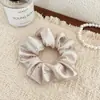 Scrunchie Coreano Estilo Ins com Pedrarias, Elástico de Cabelo Simples e Sofisticado, Scrunchie Retrô, Corda de Cabelo, Exportação