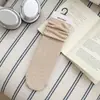 Meias Femininas, Meias Largas para Outono e Inverno, Cano Alto Solto, Cor Sólida, Cor Café, Meias Longas, Novas Meias Femininas Versáteis, Meias Zhuji