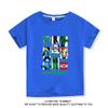 Camiseta de Algodão Infantil Minecraft para Meninos e Meninas, Roupa de Verão de Manga Curta, Moda de Verão Tendência