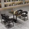 Sofá de cabine de bar restaurante de churrasco mesa longa cafeteria sobremesa música loja de chá com leite conjunto de mesa e cadeira