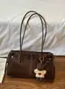 Yuezi 2026 Otoño/Invierno Nueva Elegante de Alto Valor Gran Capacidad Bolso de Hombro Individual Debajo del Brazo Bolso de Mano Retro Moda Bolso Baguette