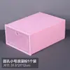 Fábrica engrossada grande caixa de sapato transparente caixa de armazenamento de sapatos domésticos multi-camada acabamento armazenamento artefato plástico dobrável armário de sapatos