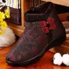 Tienda Insignia Bujinxuan Zapatos de Algodón del Viejo Pekín para Personas Mayores y Abuelas Zapatos de Felpa de Invierno para Personas Mayores Zapatos Cálidos de Otoño e Invierno para Personas Mayores