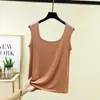 Novo Colete Modal Plus Size para o Verão, Caimento Solto, Adequado para Usar em Camadas ou Sozinho, Top Sem Mangas, Camisa Básica Fina
