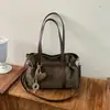 Bolsa Tote Feminina Nova Outono 2026 Transfronteiriça, Bolsa de Ombro de Alta Capacidade para o Dia a Dia, Bolsa Transversal Simples e Estilosa