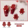 Acessórios de manicure estilo chinês casamento caractere Xi novo estilo chinês fosco vazado fortuna Anfu franja pérola diamante acessórios atacado