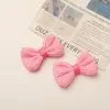 Estilo Coreano Fresco y Dulce Niños Rayas Lazo Corbata DIY Hecho a Mano Accesorios para el Cabello Zapatos Calcetines Bolsas Accesorios de Ropa