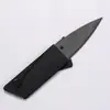 Mini Faca Dobrável de Plástico Preto Portátil para Exterior Criativa Faca de Cartão de Visita Segura Faca para Descascar Frutas Fabricante Atacado