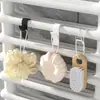 6 ganchos para radiador, ganchos móviles para baño, ganchos sin taladro, adecuados para barras colgantes y radiadores de baño con un diámetro de 2.6 cm o menos, estante multifuncional para baño, adecuado para colgar toallas, perchas, ropa, bolsas, sombreros, etc., listos para usar, gancho para toalla, gancho práctico, accesorio de baño