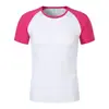 Roupas de classe para colegas de classe DIY gola redonda T-shirt raglan borda batendo T-shirt de manga curta pintada à mão roupa de trabalho de festa com LOGO impresso