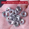 Acessórios para Pulseira de Miçangas DIY Padrão de Furo Grande Espaçadores de Liga Prata Antiga Espaçadores para Pulseira Artesanato Espaçador