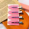 Pasador hecho a mano diy estilo ins clip transparente con purpurina sin costuras pasador sin costuras para niña pasador de pegamento de crema diy accesorios