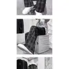 Calça casual xadrez de veludo cotelê de alta qualidade para homens, calça reta quente de outono e inverno, calça casual larga retrô