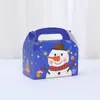 Bolsa Caixa Temática de Natal Desenho Animado Véspera de Natal Ação de Graças Embalagem Caixa de Presente Caixa de Papelão Branca Caixa de Presente Atacado