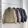 Nova Jaqueta Harrington Masculina de Outono com Gola Lapela, Design Falso de Duas Peças, Tops de Alta Qualidade e Tendência para Homens