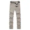 Pantalones de senderismo para exteriores de talla europea transfronteriza, pantalones largos elásticos de verano finos de secado rápido, pantalones de escalada a la moda, talla grande