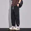 Controle de Preço 69.9Jyf-2601 Calça Casual de Tamanho Grande Estilo Retrô Americano para Homens, Marca da Moda, Caimento Solto, Efeito Emagrecedor