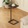Mesa Lateral de Pie con Estante de Almacenamiento para Apartamentos de Renta, Mesa Pequeña Estrecha, Estante de Almacenamiento para Artículos de Limpieza del Baño, Mesa Pequeña Portátil para Baño