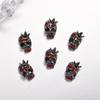 Accesorios de bricolaje para Halloween, arte de uñas, joyería de aleación, viento oscuro, araña, calavera, murciélago, cruz, arte de uñas, adornos de diamantes
