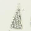 Xizang Plata Chiang Mai Hecho a Mano Plata Corazón Colgante Accesorios Collar DIY Colgante Tejido Mariposa Cristal Cuentas Separadas Cuentas