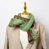 Otoño e invierno versión coreana de bufanda larga de lana pequeña collar de punto decorativo letras vintage Bufanda bufanda térmica para el cuello