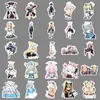 50 pegatinas de graffiti para archivadores azules personalizadas transfronterizas de juego bidimensional decoración para funda de teléfono móvil computadora tableta pegatinas