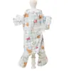 Ropa para Perros de Primavera y Verano, Ropa para Proteger el Vientre en Casa, Ropa de Doble Capa de Gasa Transpirable de Cuatro Patas para Cubrir el Vientre de Perros Pequeños y Medianos, Ropa para Mascotas
