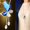 Cadena Larga para Suéter, Collar de Lujo Ligero y de Alta Gama para Mujer, Accesorio de Borla Moderno y Versátil, Colgante Simple de Perla que No se Desvanece