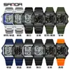 Reloj Electrónico Estudiante Sanda, Pantalla Simple Única, Reloj Cuadrado Multifuncional Versátil Impermeable, Temporizador de Cuenta Regresiva, Reloj Despertador, Reloj de Pulsera para Hombre