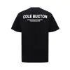 26Ss Transfronterizo Cole Buxton Estampado de Letras Estilo Callejero de Verano Unisex Holgado Casual Pareja Versátil Camiseta de Manga Corta Moderna