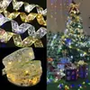 Caja de regalo de ramo LED cinta navideña luz cielo estrellado habitación dormitorio armario árbol de Navidad luces decorativas luces de colores