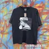 Camiseta de Manga Corta Estampada Saint Michael Cho Patrón Abstracto Equipo Calle Alta Holgada Versátil Verano