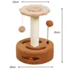 Árbol para Gatos Pequeño Juguete para Gatos Tabla Rascadora para Gatos Plataforma para Saltar para Gatos Creativo Poste Rascador de Sisal de Girasol Suministros para Gatos Venta al por Mayor