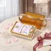 Conjunto de Presente para o Dia dos Namorados, Relógio de Presente, Colar, Brincos, Presente de Luxo Leve para Casamento ou Aniversário, Presente para Mãe ou Melhor Amiga, Caixa de Bolsa
